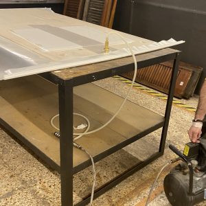 La bolsa de vacío para chapar y curvar madera 200x135 cm con sistema Venturi