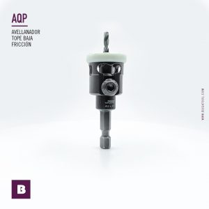 Avellanador de baja fricción con broca HSS de 3.2mm  y tope de profundidad-fresa de 9.5 mm