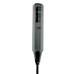 Fresa recta con punta de carburo, D2mm y 2 cuchillas para fresadora de mano, con vástago S8