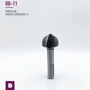 Fresa de radio convexo S8  D22 R11  L45 con 2 cuchillas