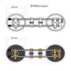 Ventosas para pegas placas de Corian o Krion juntas