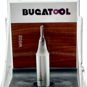 Fresa recta con punta de carburo, D2mm y 2 cuchillas para fresadora de mano, con vástago S8