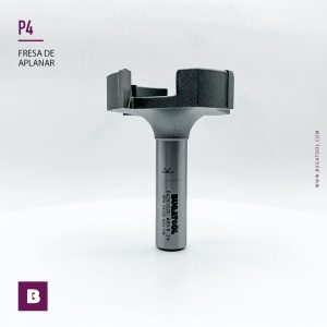 Fresa para aplanar paneles de superficies sólidas con 4 cuchillas para fresadora de mano y CNC S12