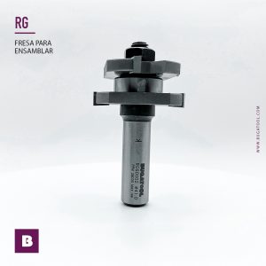 Juego de 2 Fresas de ensamblar paneles con vástago S12 para fresadora de mano