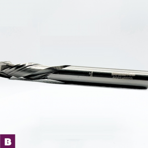 Fresa de corte de dos canales con diseño positivo y negativo S8 para fresadora de mano y CNC