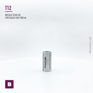 Reductor de pinzas para montar fresas con vástago de S8 con pinzas de 12 mm