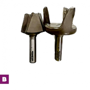 Kit de Fresas industriales para reparaciones en Superficies sólidas con vástago S12