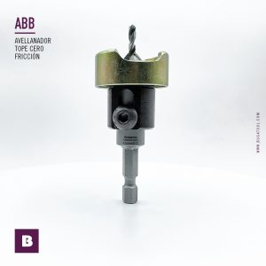 Avellanador con Broca HSS de 3.2 mm cero fricción con tope PRO con fresa de 9.5 mm