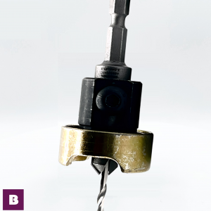 Avellanador con Broca HSS de 4 mm cero fricción con tope PRO con fresa de 9.5 mm