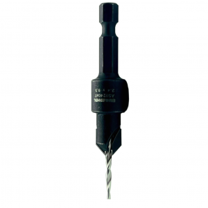 Avellanador TCT con broca cónica de 2.4 mm de carburo y fresa de 9.5 mm