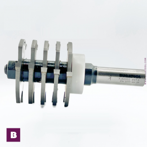 Fresa industrial para ensamblar con guia alta y Vástago de S12 mm