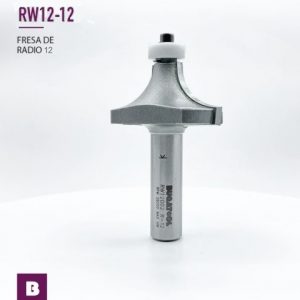 Fresas industrial de radio 12 mm para redondear cantos de Corian S12