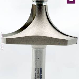 Fresas industrial de radio 32 mm para redondear cantos de madera con 2 cuchillas con vástago S12